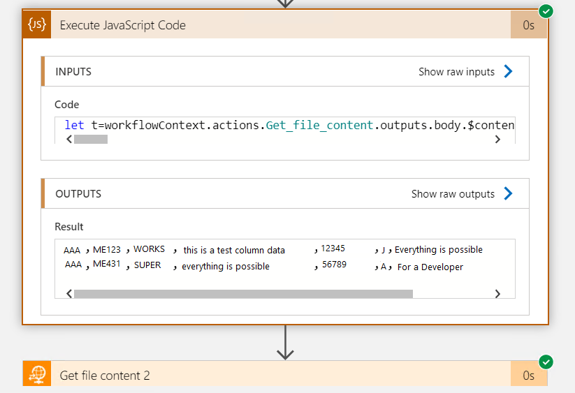 LogicAppsSplitColumns